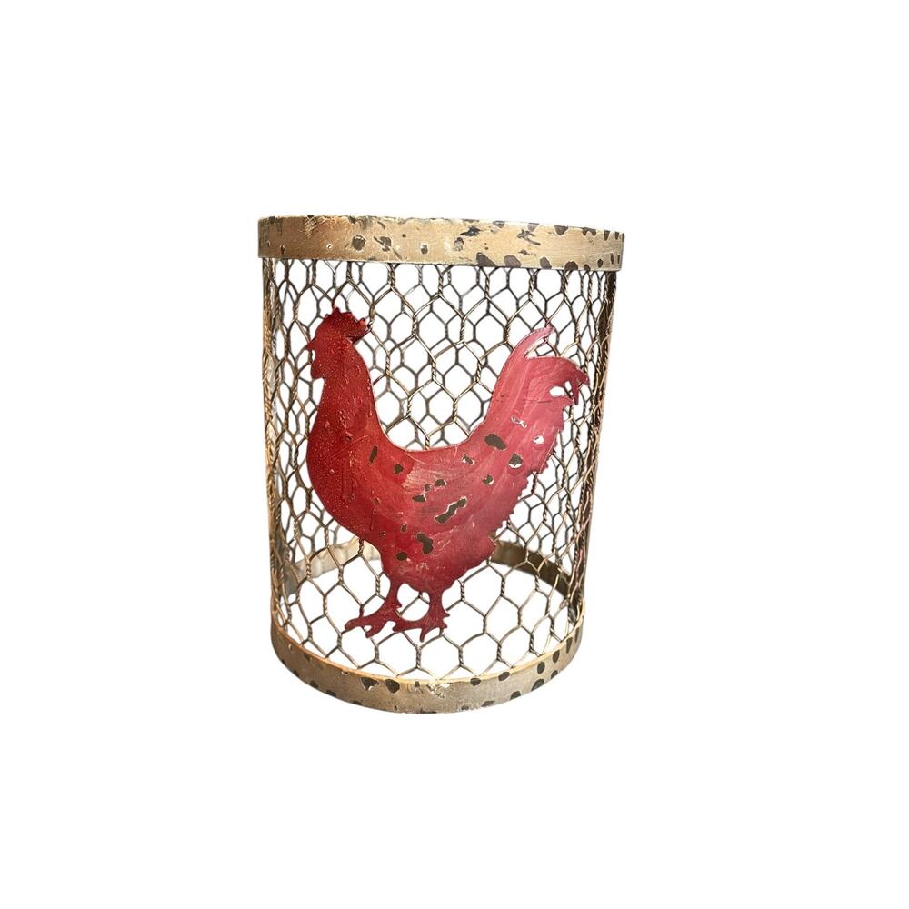 Scentsy Ristic Red Rooster Wire Wax Warmer Wrap
